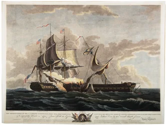 U.S. Frigate Constitution Capturing Frigate Guerriere, 1813